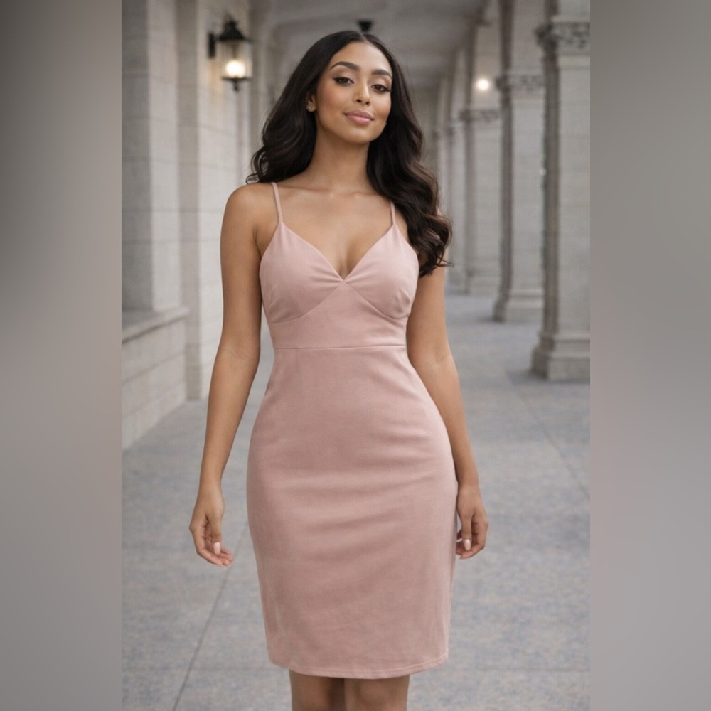 🟣 J For Justify Pink Dress Size Jr Small